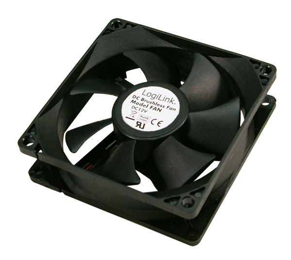 LogiLink® Gehäuselüfter 120mm, Y- Stromkabel, schwarz [FAN103]