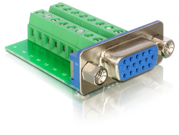 Adapter Terminalblock an VGA-Buchse, Delock® [65170]