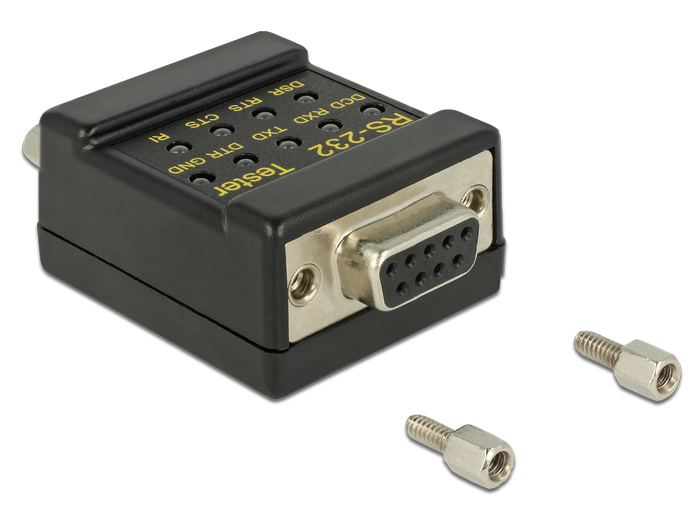RS-232 Tester DB9 Buchse an DB9 Stecker, Delock® [87713]