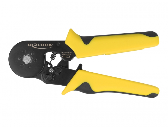 Zange zum Crimpen von Aderendhülsen selbsteinstellend - Sechskant, Delock® [90561]