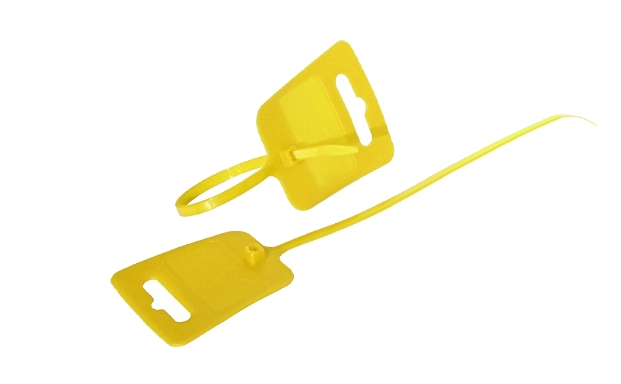 Kabelbinder, Euroloch und Beschriftungsfeld, RAL 1026, VE 100 Stück, gelb, 4,8 x 250mm, Good Connections®