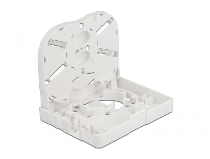 LWL Anschlussdose zur Wandmontage für 2 x SC Simplex oder LC Duplex weiß, Delock® [86842]