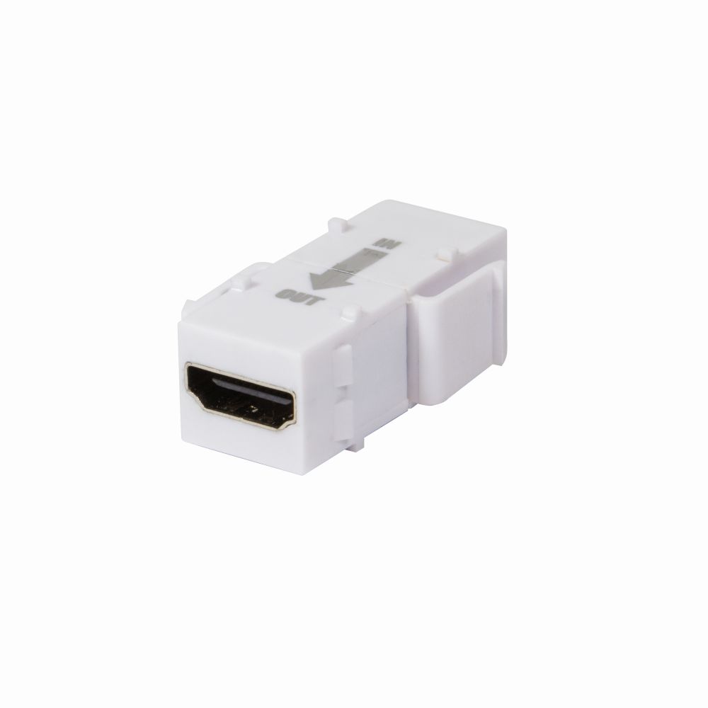 Keystone Modular Verbinder HDMI Buchse an HDMI Buchse, mit Repeater, weiß, LogiLink® [NK0014R]