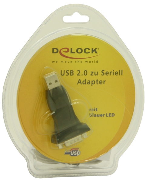 Adapter USB 2.0 zu Seriell, Delock® [61460]