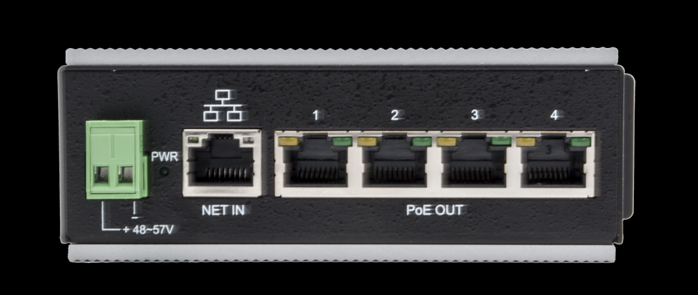5 Port 1G Netzwerk Switch mit 4 PoE Ports , Exsys® [EX-6100PoE]