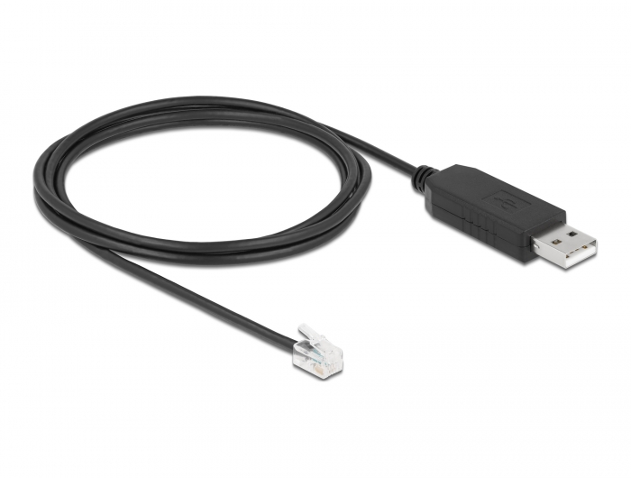 Adapterkabel USB Typ-A zu Seriell RS-232 RJ9/RJ10 mit ESD Schutz Celestron NexStar 2 m, Delock® [66734]
