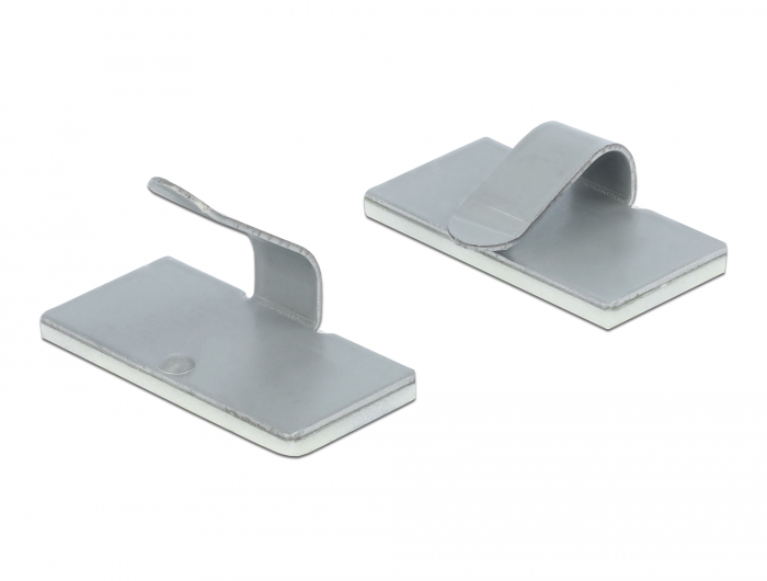 Kabelklemme selbstklebend Edelstahl 10 Stück, Delock® [60184]