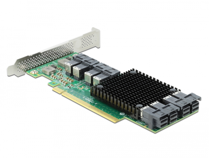 PCI Express x16 Karte zu 8 x intern SFF-8643 NVMe - Low Profile Formfaktor , Delock® [90504]