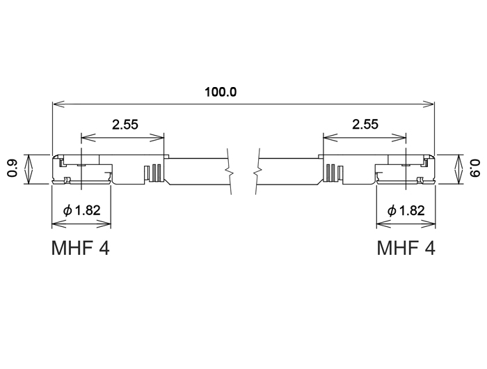 Antennenkabel MHF IV/HSC MXHP32 kompatibler Stecker an MHF IV/HSC MXHP32 kompatibler Stecker 0,1 m, Delock® [89642]