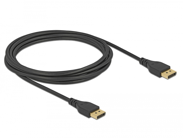 DisplayPort Kabel 8K 60 Hz 3 m DP 8K zertifiziert ohne Einrastfunktion, Delock® [85911]
