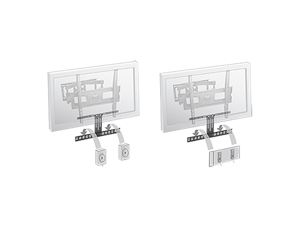 Halterung für Zusatzlautsprecher, Belastung bis 5 kg, schwarz, My Wall®