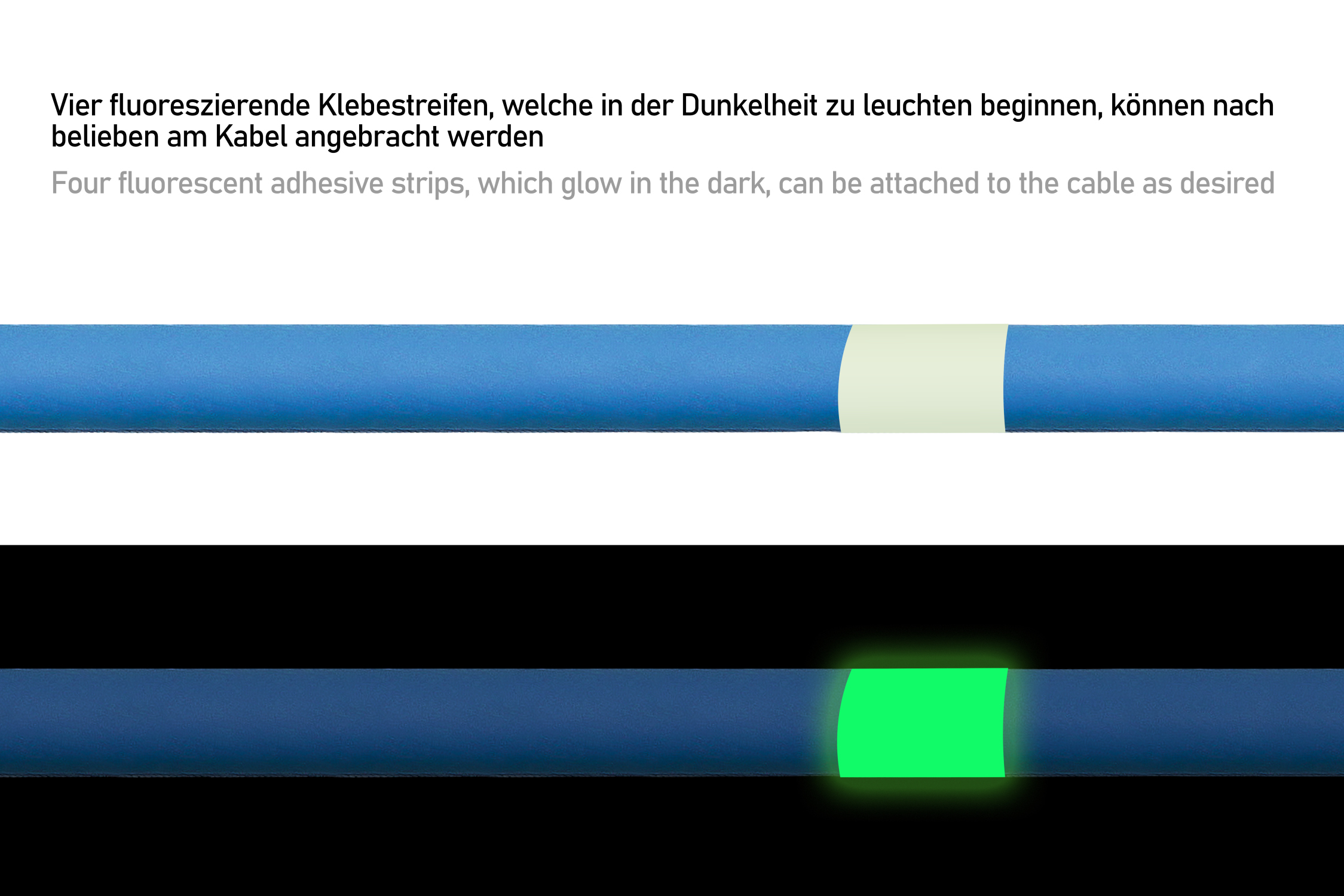kabelmeister® Typ 2 Ladekabel für Elektro- und Hybridfahrzeuge, 3-phasig, 32 A, 22 kW, blau, 7,5m