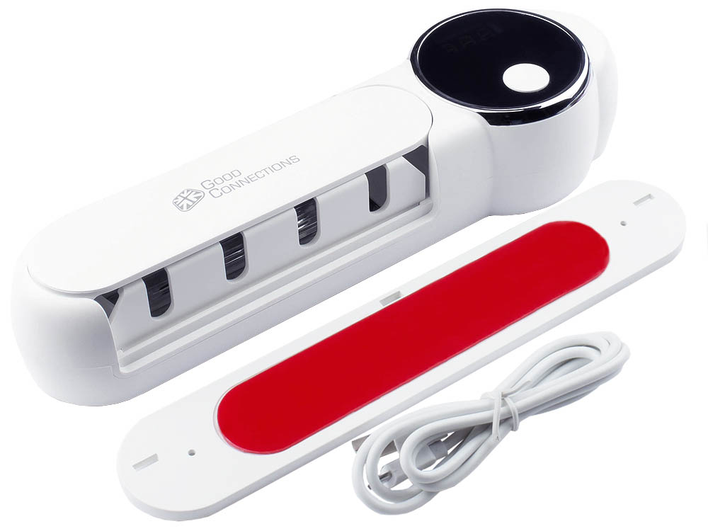 UV-C Zahnbürsten-Desinfektionsstation, für vier elektrische/manuelle Zahnbürsten, Good Connections®