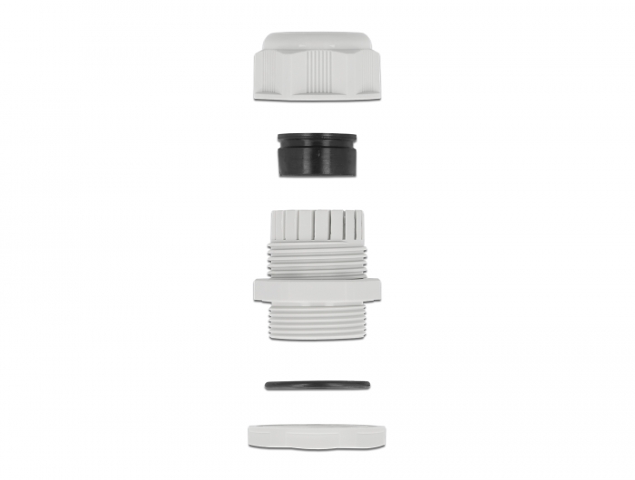 Kabelverschraubung PG29 für Flachkabel grau 2 Stück, Delock® [60390]