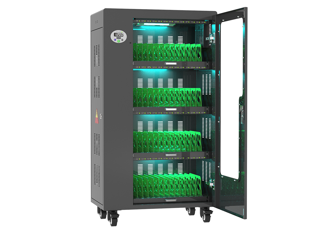 Good Connections® ANTARES T52S Tablet-Ladewagen, UV-C Desinfektion, Sync-Funktion, schwarz