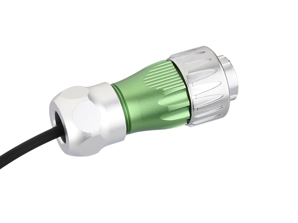 Industrie-Steckverbinder S3 - LWL Kabel, Stecker LC mit Kabelverschraubung an Stecker LC, Metall, M24, Bajonett, IP65/67, 3m, Good Connections®