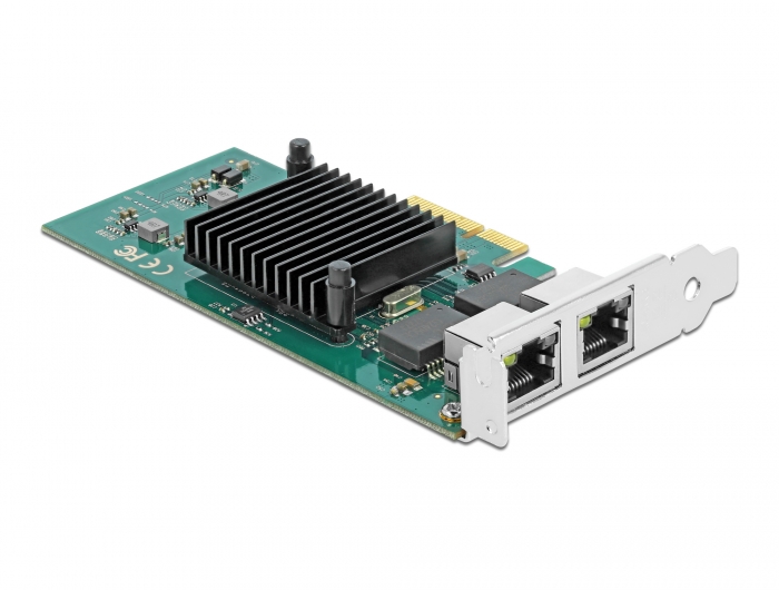 PCI Express x4 Karte 2 x RJ45 Gigabit LAN i82576, Delock® [89021]
