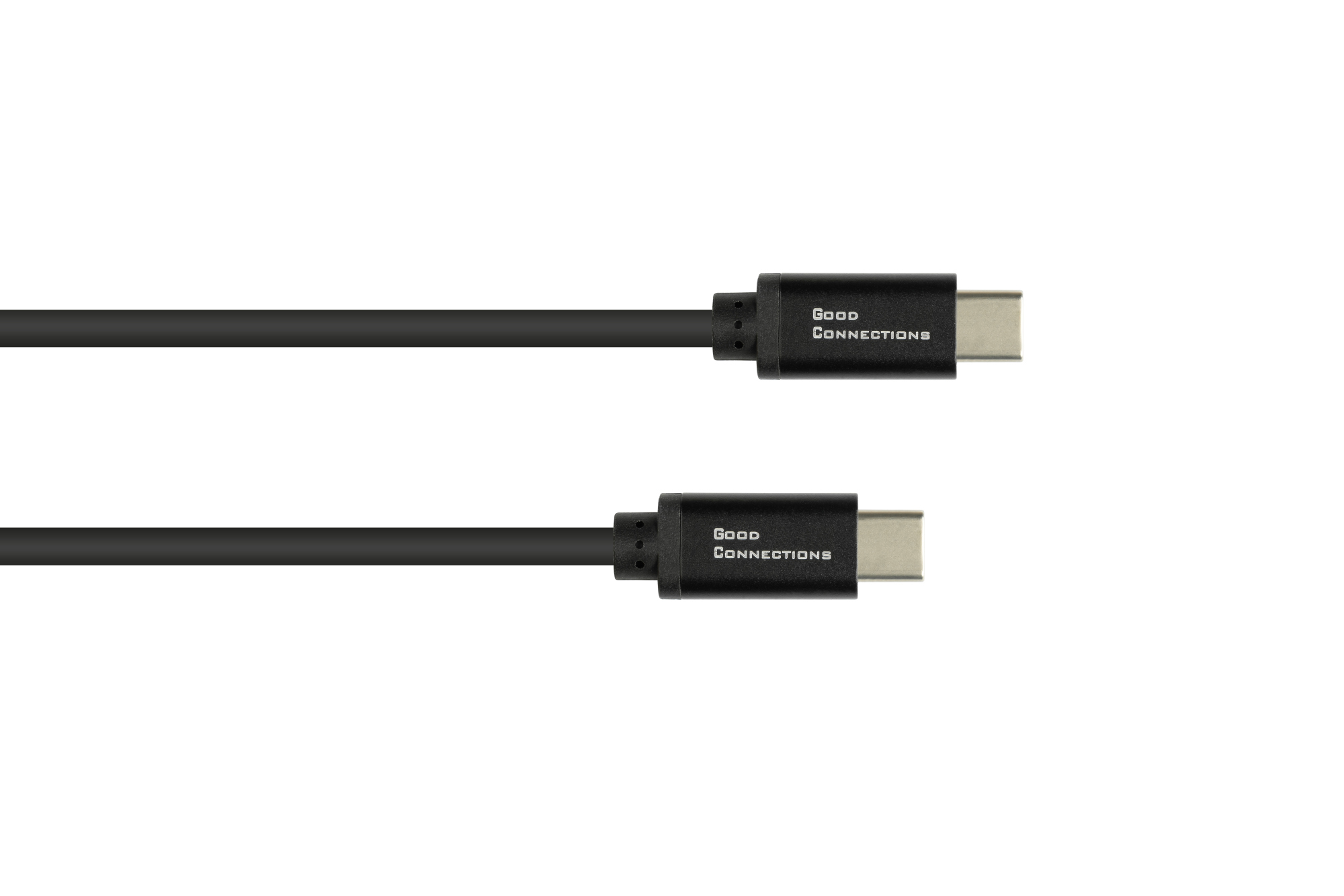 USB-C™ SmartFLEX Lade- und Datenkabel mit Power Delivery (PD3) 100W, USB 2.0, 5A E-Marker, schwarz, 1,5m, Good Connections®