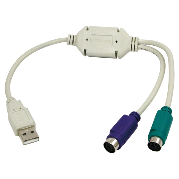 LogiLink® USB Adapter auf 2 x PS/2 [AU0004A]