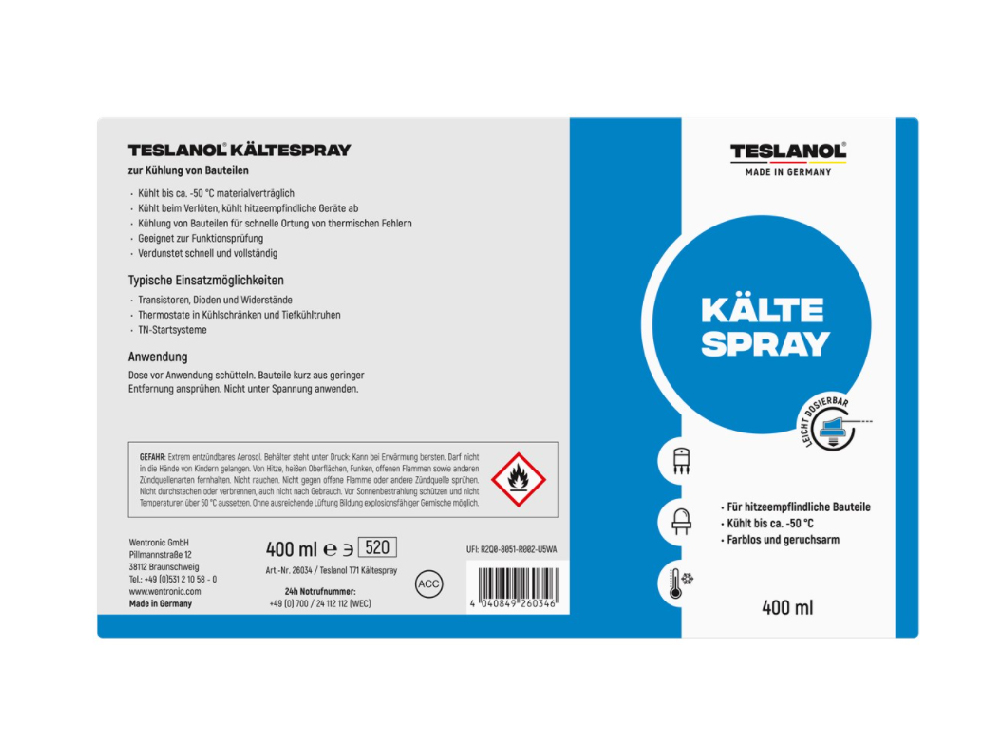 Teslanol® Kältespray, 400 ml