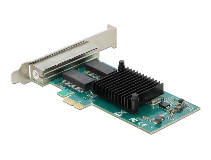 PCI Express x1 Karte 4 x RJ45 Gigabit LAN i350, Delock® [88504]