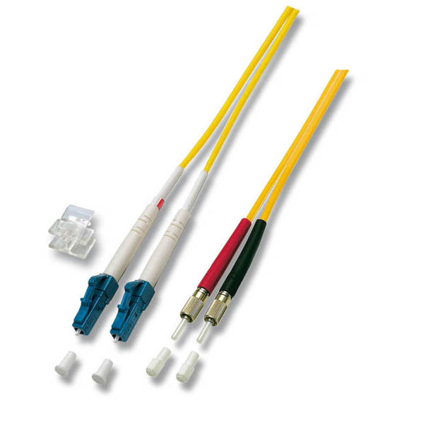 LWL Duplex Jumper LC/DIN, LSZH, 9/125, Länge: 10m, Good Connections®