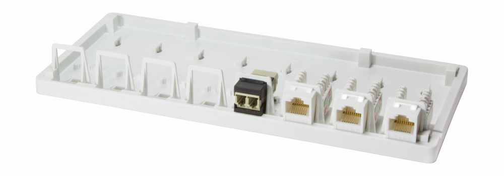Keystone Modular Aufputz-Leergehäuse 8-Port UTP, weiß, leer , LogiLink® [NK4035]