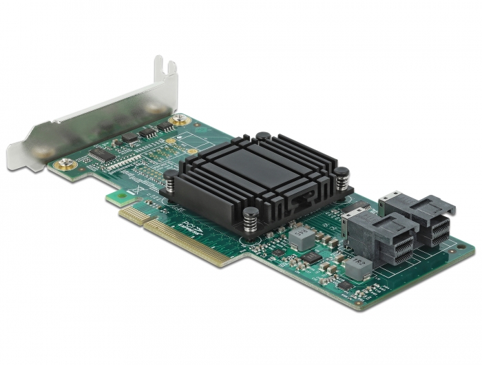 PCI Express x8 Karte zu 2 x intern SFF-8643 NVMe - Low Profile Formfaktor, Delock® [90438]