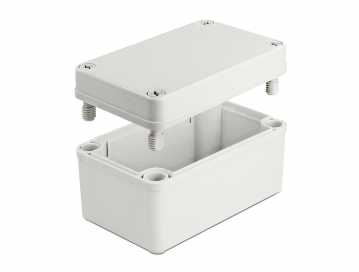Installationsgehäuse IP65 wasserdicht 130 x 80 x 70 mm grau, Delock® [60399]