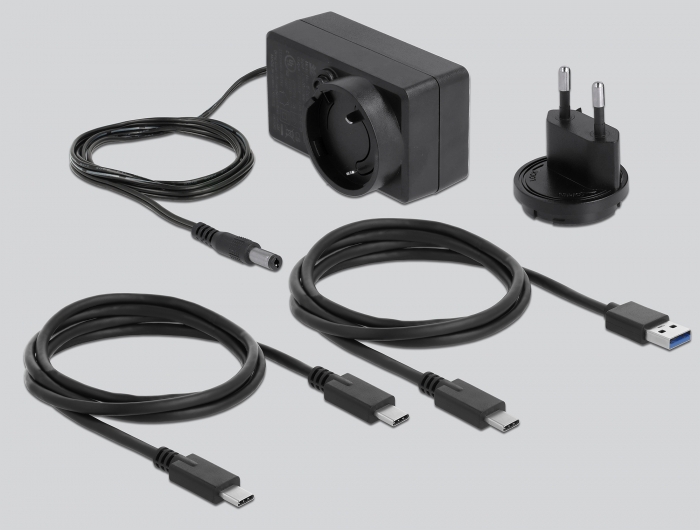 USB Type-C™ Dockingstation für 1 x SATA HDD / SSD transparent , Delock® [64089]