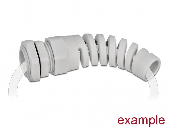 Kabelverschraubung mit Zugentlastung PG21 grau, Delock® [60350]