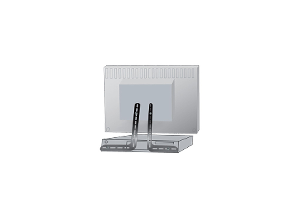 Halter für Zusatzlautsprecher oder Geräte, Belastung bis 15 kg, schwarz, My Wall®