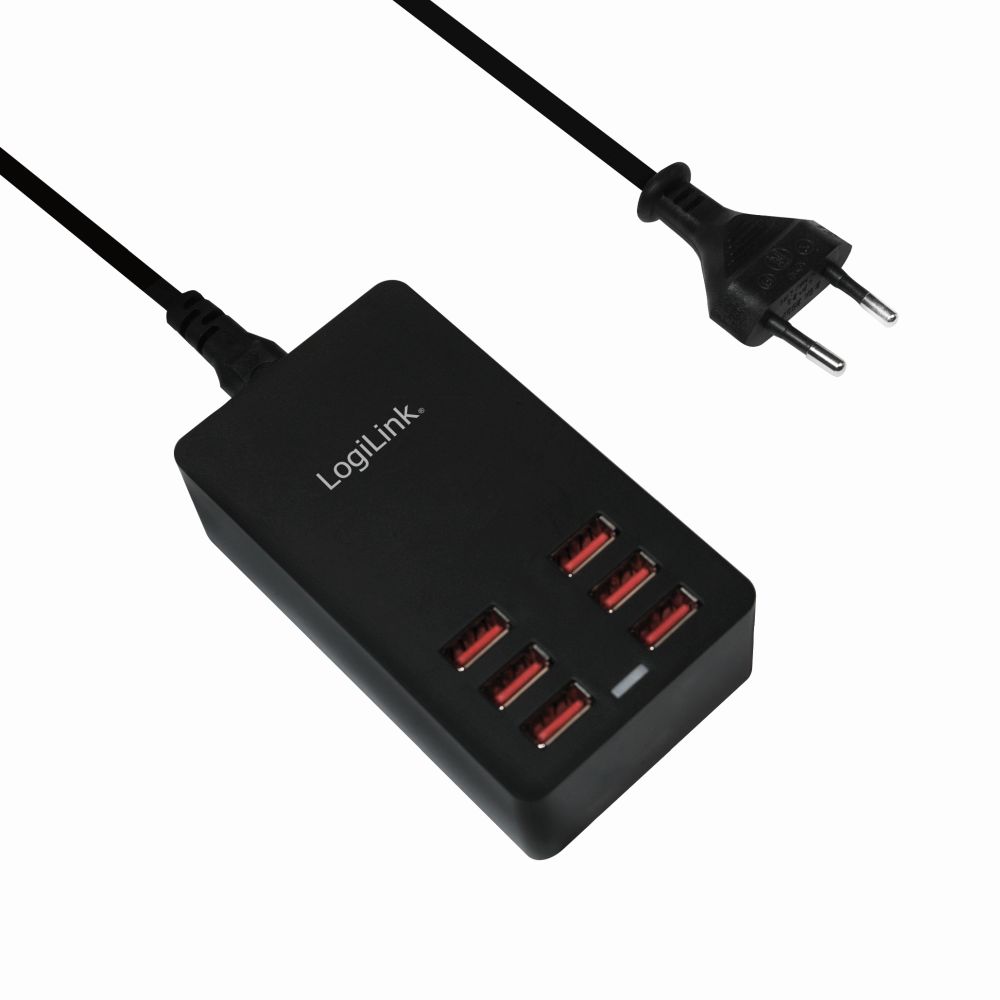 USB Tischladeadapter, 6x USB-Port, 32W, LogiLink® [PA0139]