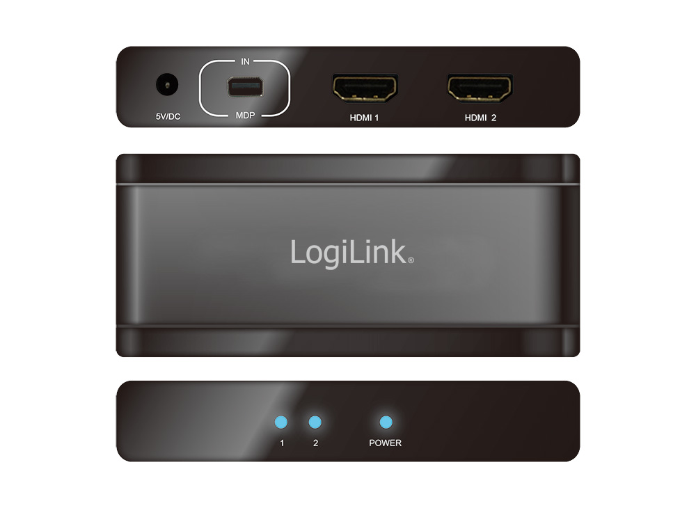 4K DisplayPort 1.2 zu 4x HMDI Splitter, LogiLink® [CV0094]