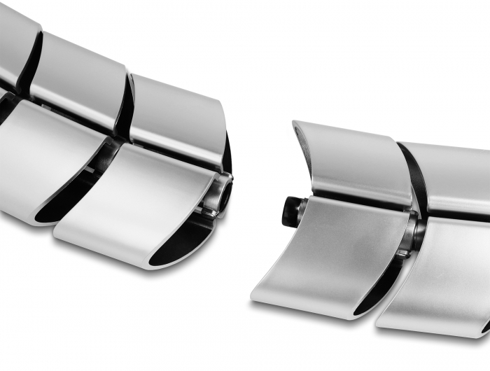 Befestigungselement für Kabelkanal 75 x 45 mm 5 Stück silber, Delock® [20802]