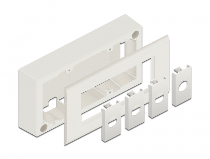 Aufputzgehäuse für Easy 45 Module 152 x 82 mm, weiß, Delock® [81333]