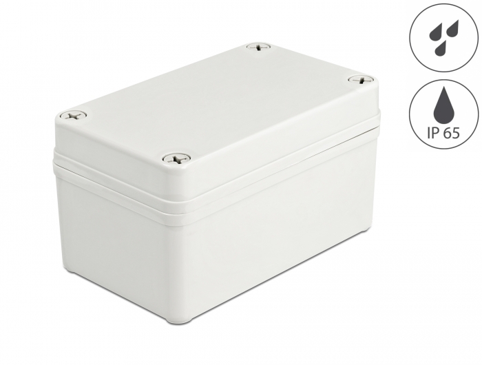 Installationsgehäuse IP65 wasserdicht 130 x 80 x 70 mm grau, Delock® [60399]