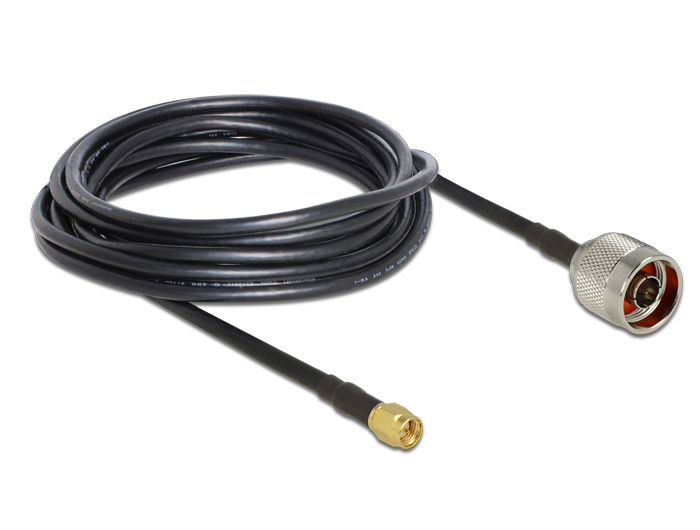 HF N Stecker an SMA Stecker RG58, 5m, Delock® [89465]
