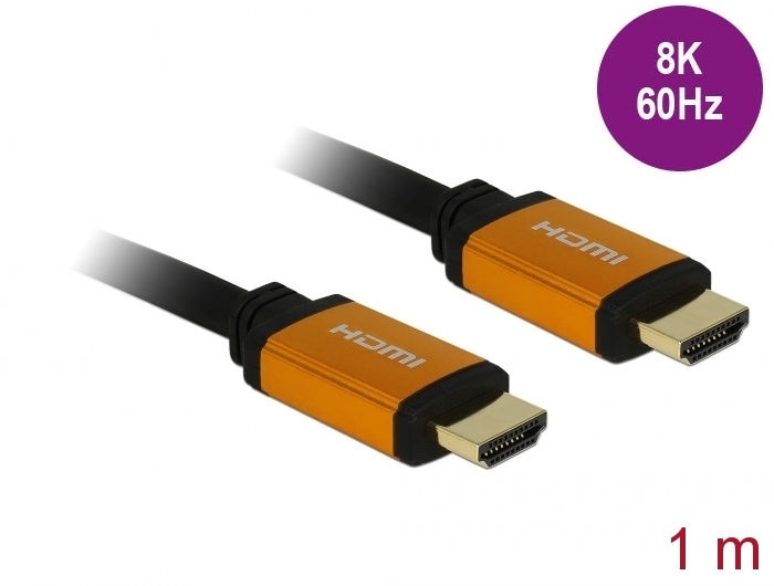 Ultra High Speed HDMI Kabel 48 Gbps 8K 60 Hz 1 m, Delock® [85727]