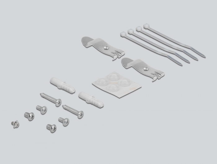Keystone Patchpanel 4 Port grau, Delock® [43407]