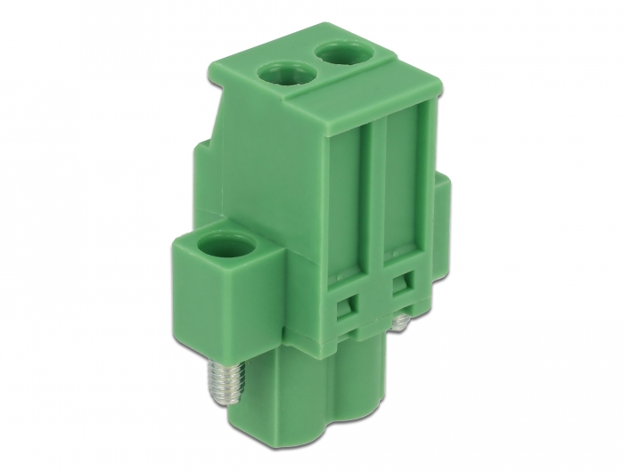 Terminalblock Set für Hutschienen 2 Pin mit Schraubverriegelung, Delock® [65931]
