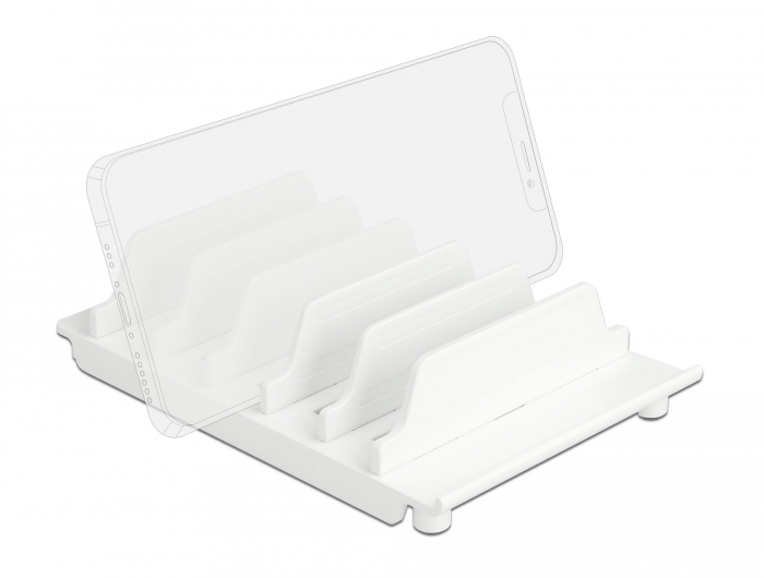Geräteständer für 6 Tablets oder Smartphones weiß, Delock® [18365]