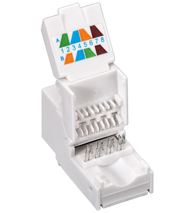 KeyStone Jack Cat. 6 RJ45, toolless, UTP, SNAP-IN