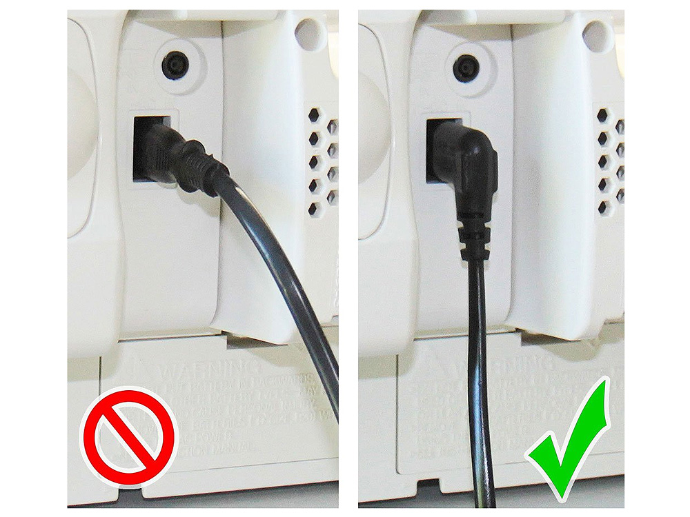 Euro-Netzkabel, Netzstecker an Euro 8 Buchse, beidseitig 90° abgewinkelt, weiß, 3m, Good Connections®