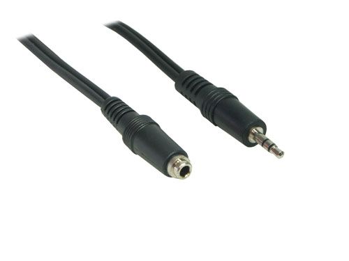 Stereo Verlängerung  2,5mm Klinke St. / Bu., Länge: 2m, Good Connections®