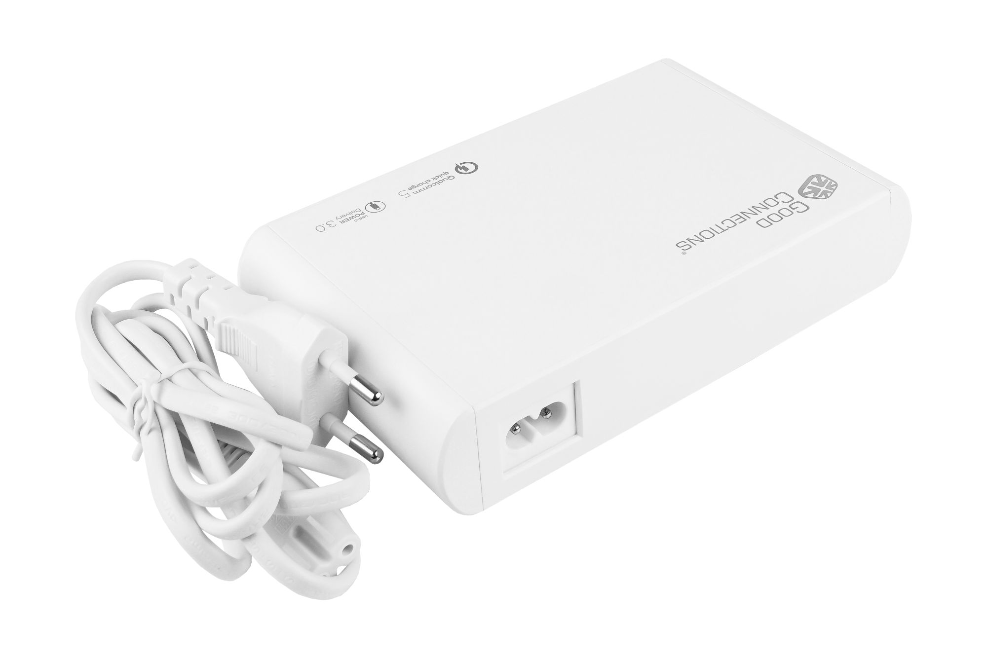 USB-Desktop-Schnellladestation 250W, 10-Port (10x USB-C™), PD 3.0, PPS, QC 5, weiß, Good Connections®