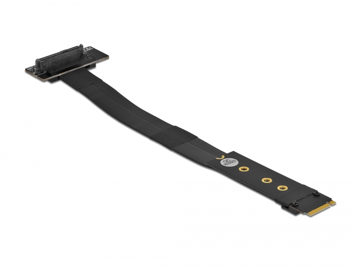 M.2 Key M zu U.2 SFF-8639 NVMe Adapter gewinkelt mit 20 cm Kabel, Delock® [64135]