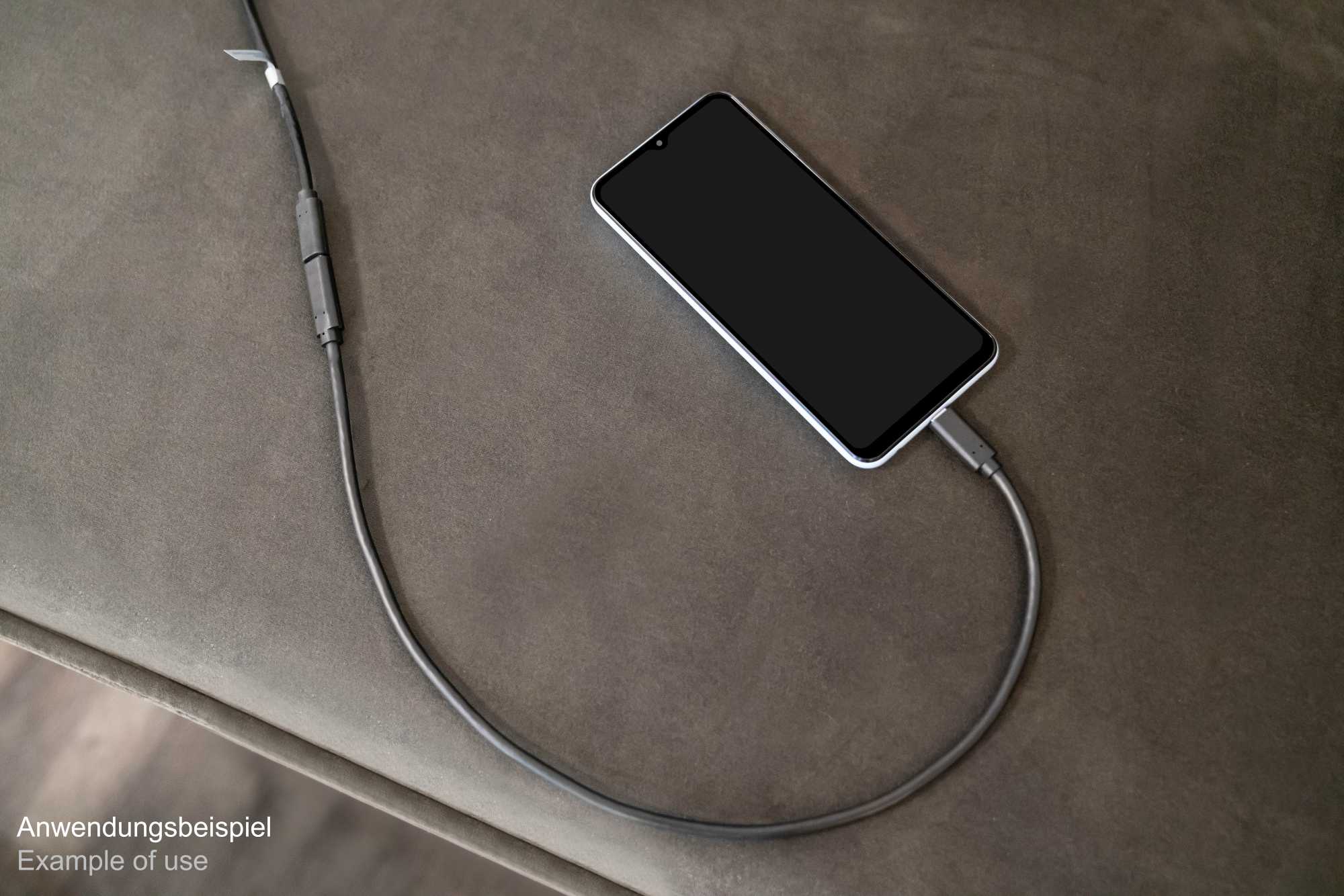 Verlängerungskabel USB 3.2 Gen.2 (10GBit/s, 100W, 4K@60Hz), USB-C™ Stecker an USB-C™ Buchse, CU, schwarz, 1m, Good Connections®