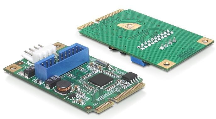 MiniPCIe I/O PCIe full size 1 x 19 Pin USB 3.0 Pin Header, Delock ® [95234]