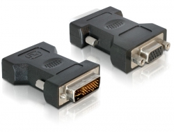 Adapter, VGA 15pin Buchse an DVI 24+5 Stecker, Delock® [65016]
